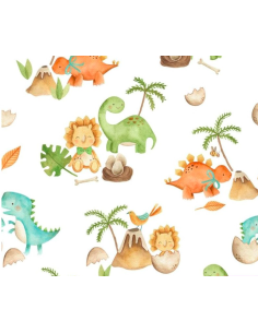 Tela Dinosaurios Bebés