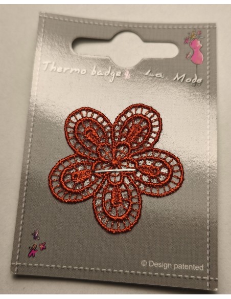 Parche Flor Bordada Caldera