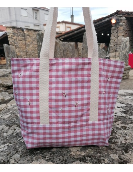 Tote Bag Margaritas Rosa